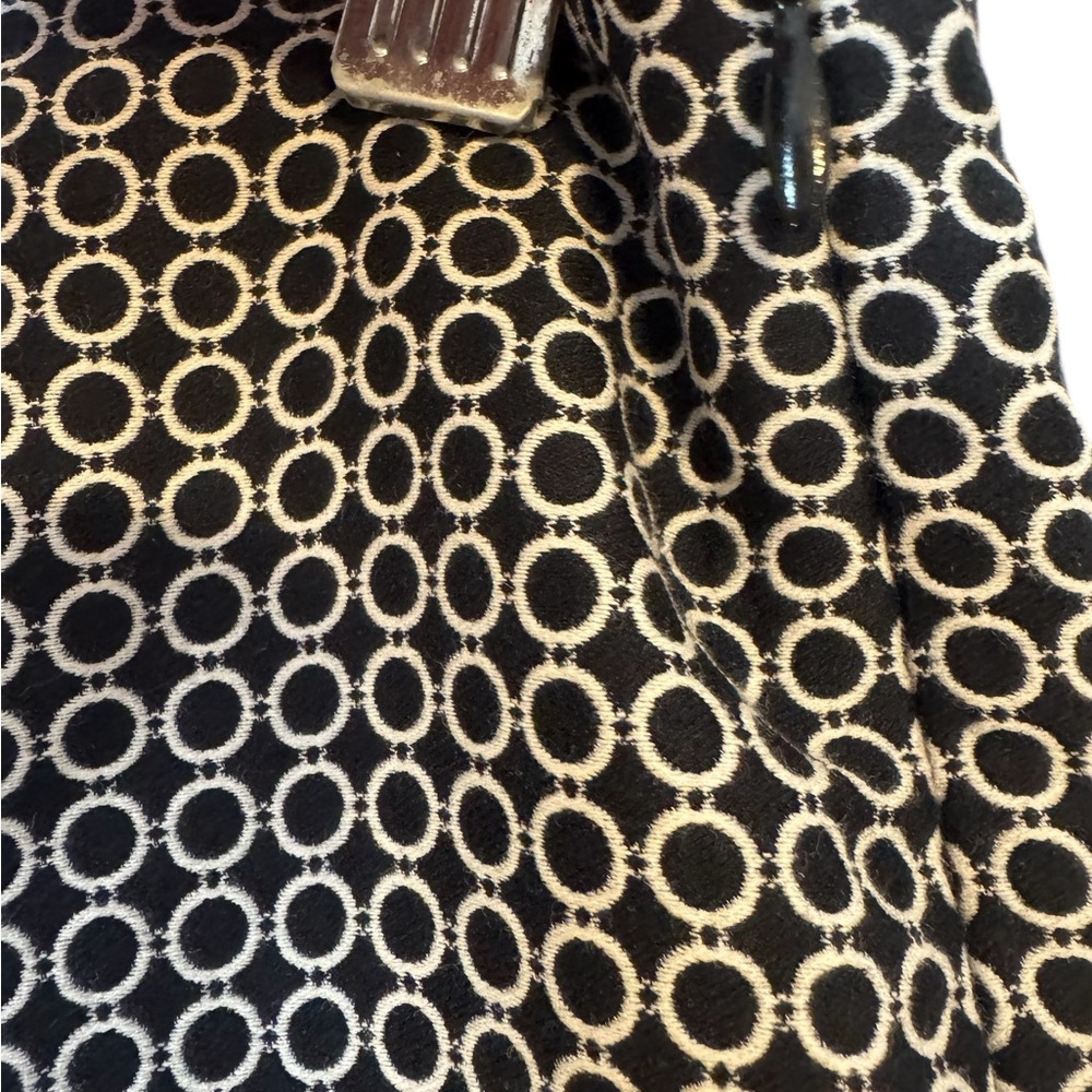 Talbots Women's Black Patterned Fully Lined Pants Size 8/PETITE       #2 - Picture 3 of 8